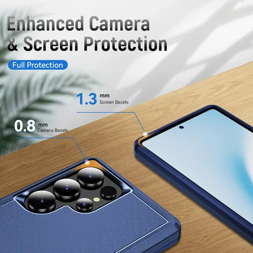 Samsung Galaxy S25 Ultra Hoesje Schokbestendige Hardcase Back Cover Blauw afbeelding 6