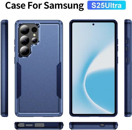 Samsung Galaxy S25 Ultra Hoesje Schokbestendige Hardcase Back Cover Blauw afbeelding 9