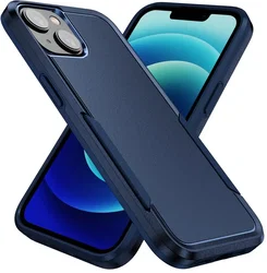 Apple iPhone 15 Hoesje Schokbestendige Hardcase Back Cover Blauw afbeelding