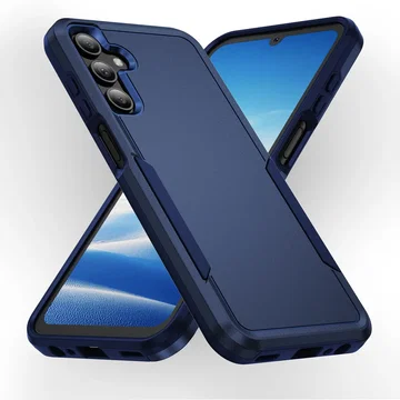 Samsung Galaxy A15 Hoesje Schokbestendige Hardcase Back Cover Blauw