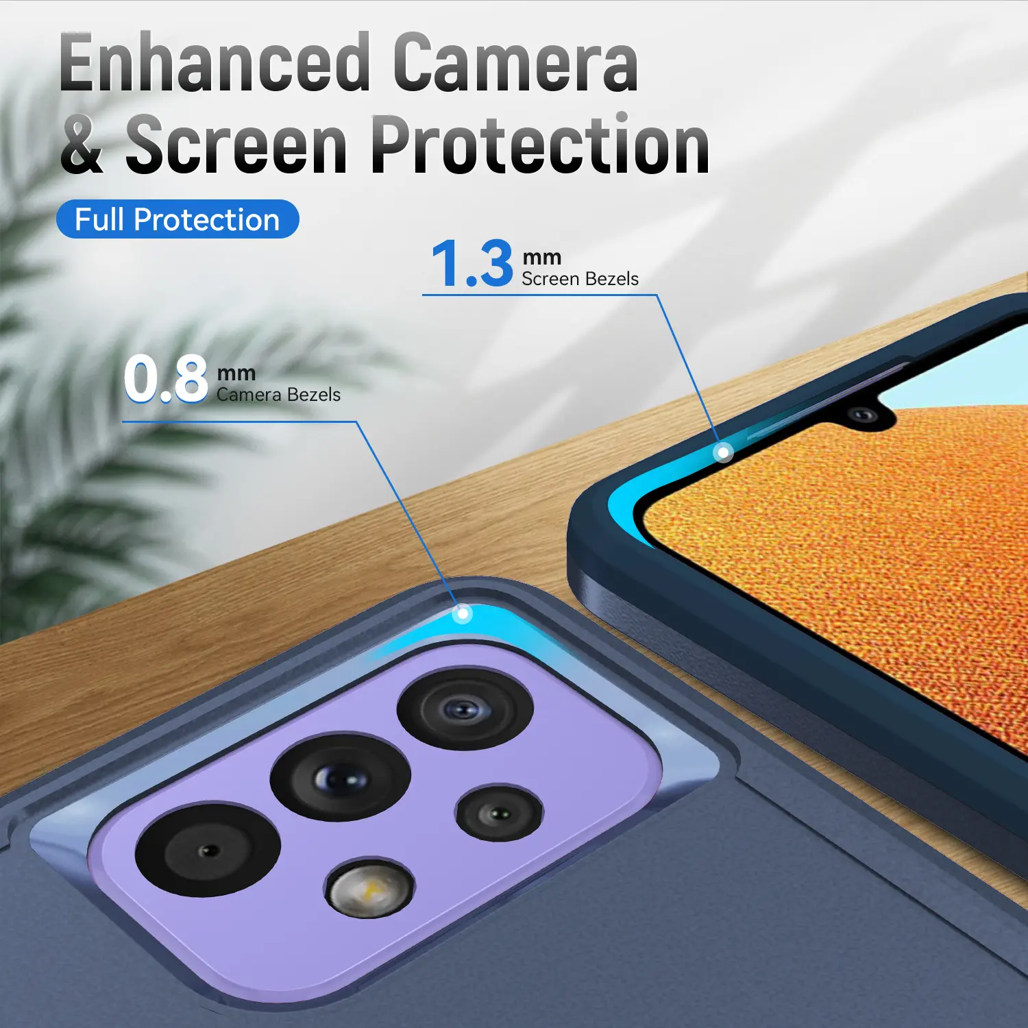 Samsung Galaxy A53 Hoesje Schokbestendige Hardcase Back Cover Blauw afbeelding 6