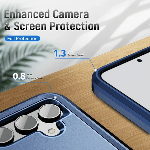 Samsung Galaxy A54 Hoesje Schokbestendige Hardcase Back Cover Blauw afbeelding 5