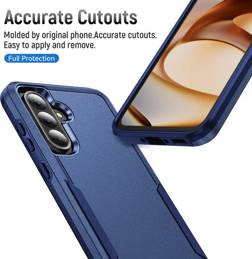 Samsung Galaxy A56 Hoesje Schokbestendige Hardcase Back Cover Blauw afbeelding 5