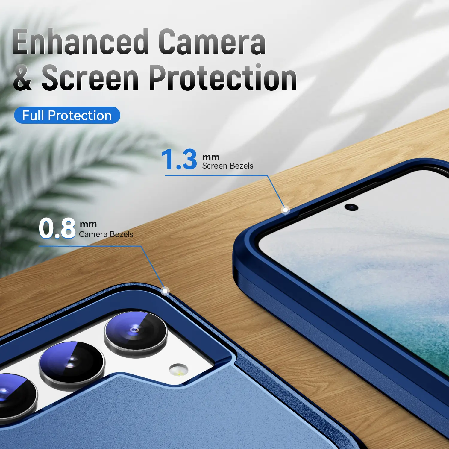 Samsung Galaxy S23 Hoesje Schokbestendige Hardcase Back Cover Blauw afbeelding 7