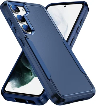 Samsung Galaxy S23 Hoesje Schokbestendige Hardcase Back Cover Blauw