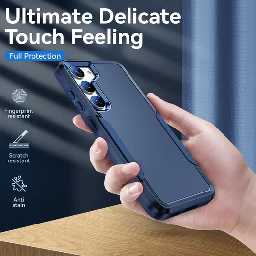 Samsung Galaxy S23 Hoesje Schokbestendige Hardcase Back Cover Blauw afbeelding 9
