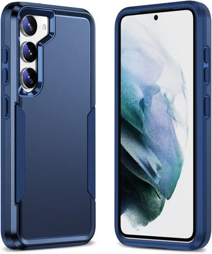 Samsung Galaxy S23 Hoesje Schokbestendige Hardcase Back Cover Blauw afbeelding 5