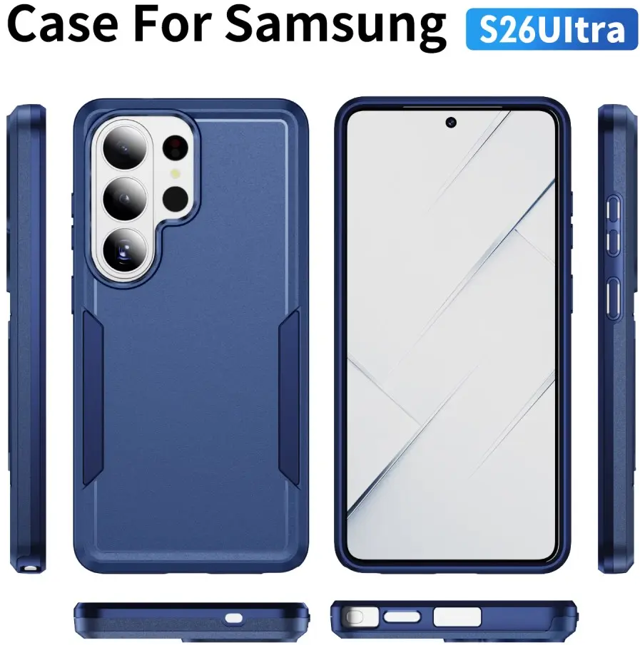 Samsung Galaxy S26 Ultra Hoesje Schokbestendige Hardcase Back Cover Blauw afbeelding 9