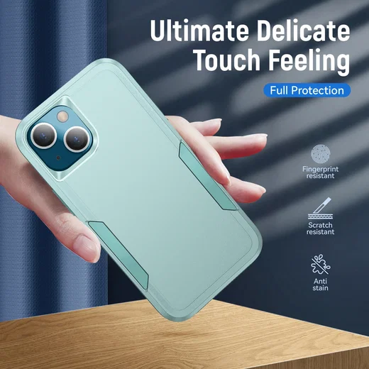 Apple iPhone 13 Hoesje Schokbestendige Hardcase Back Cover Groen afbeelding 5