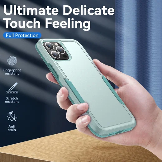 Apple iPhone 14 Pro Hoesje Schokbestendige Hardcase Back Cover Groen afbeelding 9