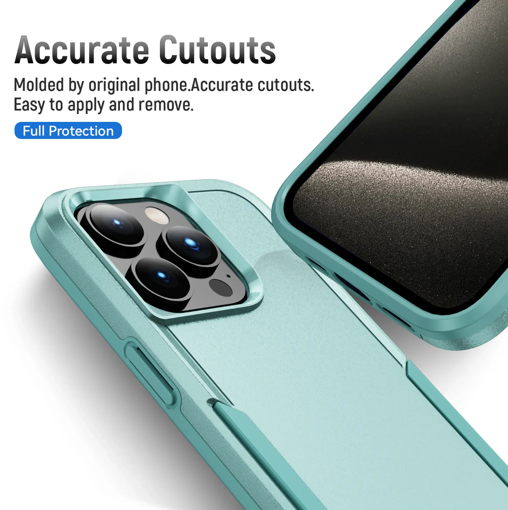 Apple iPhone 15 Pro Max Hoesje Schokbestendige Hardcase Back Cover Groen afbeelding 5