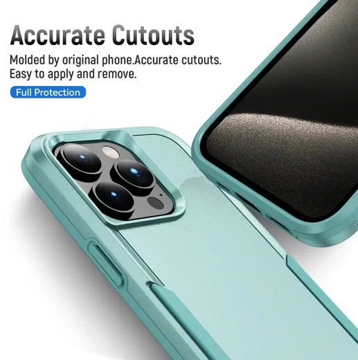Apple iPhone 15 Pro Max Hoesje Schokbestendige Hardcase Back Cover Groen afbeelding 5