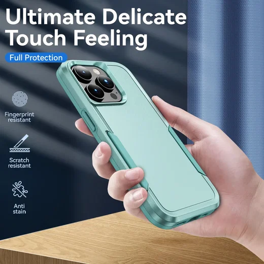 Apple iPhone 15 Pro Max Hoesje Schokbestendige Hardcase Back Cover Groen afbeelding 4