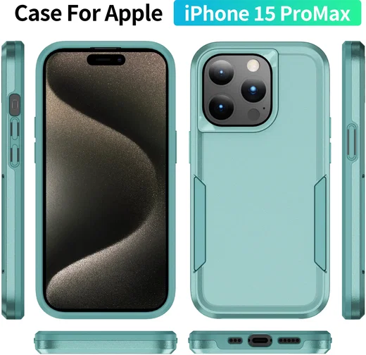 Apple iPhone 15 Pro Max Hoesje Schokbestendige Hardcase Back Cover Groen afbeelding 6