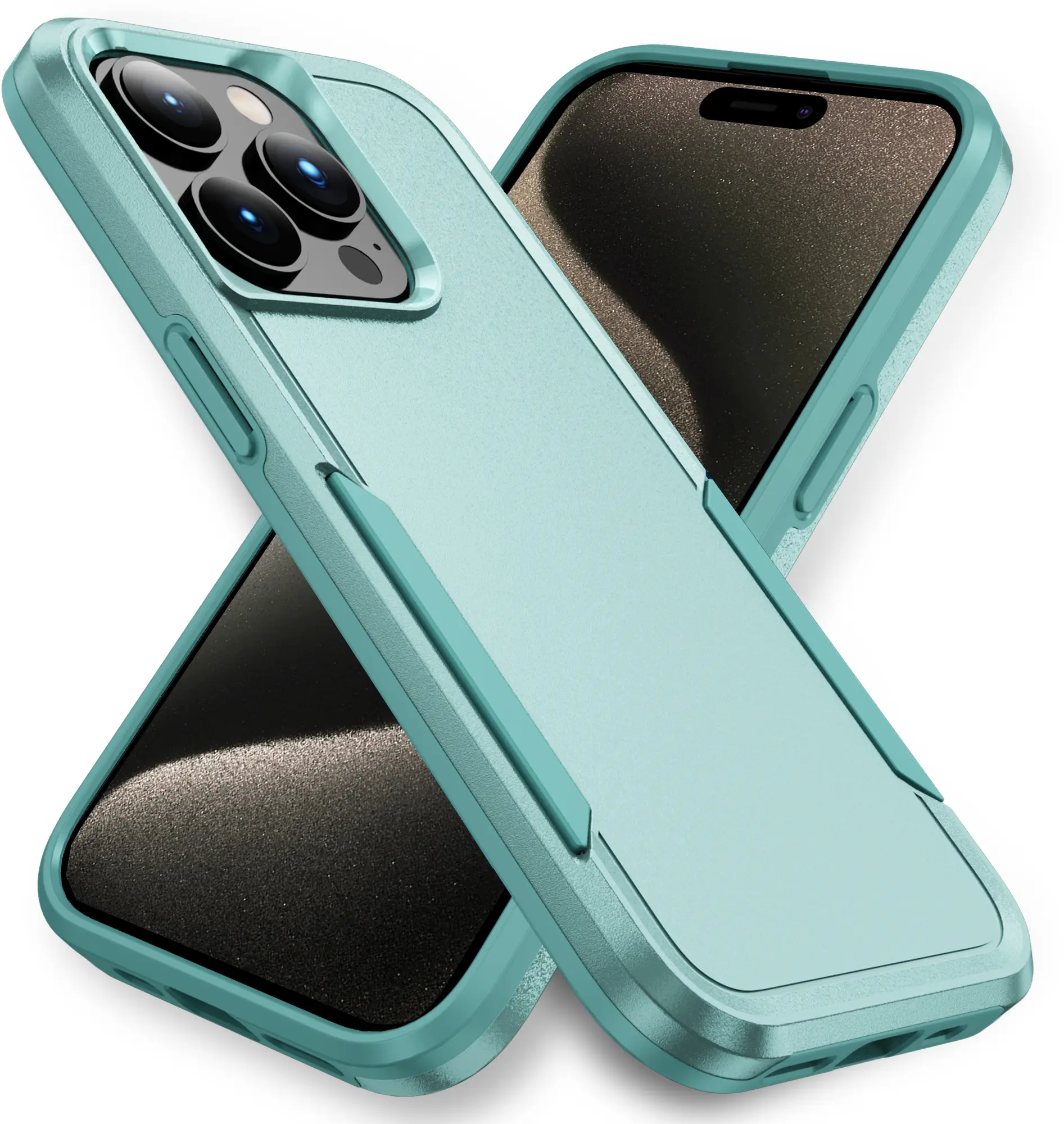 Apple iPhone 15 Pro Max Hoesje Schokbestendige Hardcase Back Cover Groen afbeelding 1