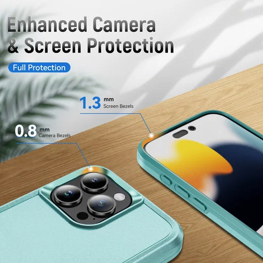 Apple iPhone 16 Pro Hoesje Schokbestendige Hardcase Back Cover Groen afbeelding 6