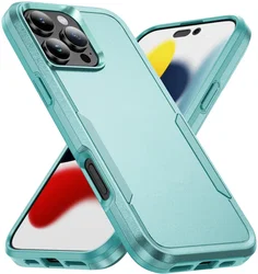Apple iPhone 16 Pro Hoesje Schokbestendige Hardcase Back Cover Groen afbeelding