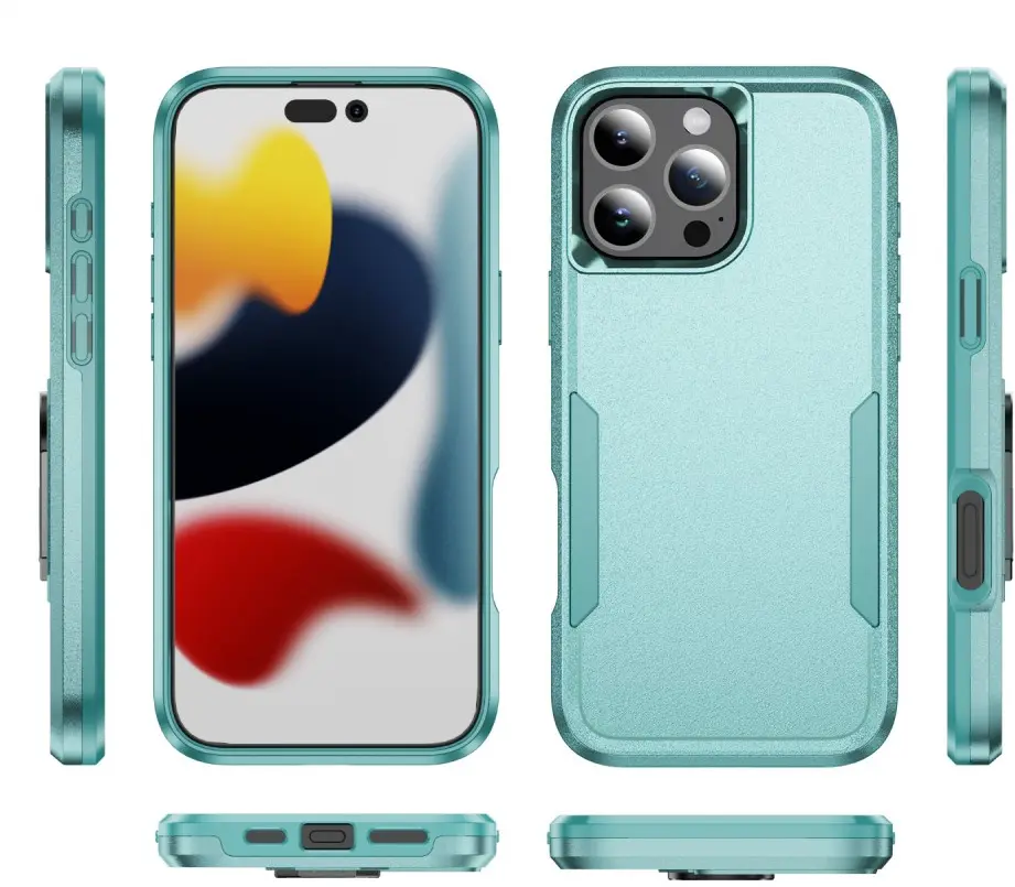 Apple iPhone 16 Pro Max Hoesje Schokbestendige Hardcase Back Cover Groen afbeelding 9