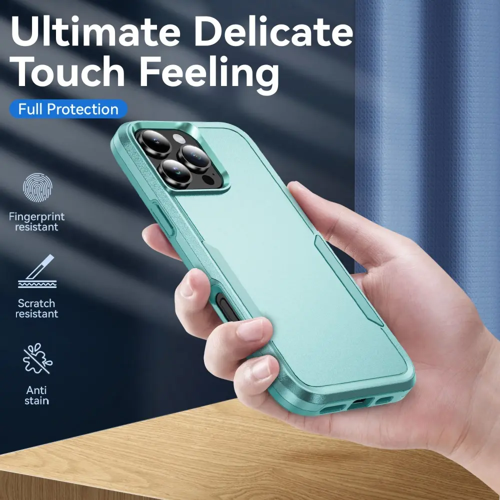 Apple iPhone 16 Pro Max Hoesje Schokbestendige Hardcase Back Cover Groen afbeelding 5