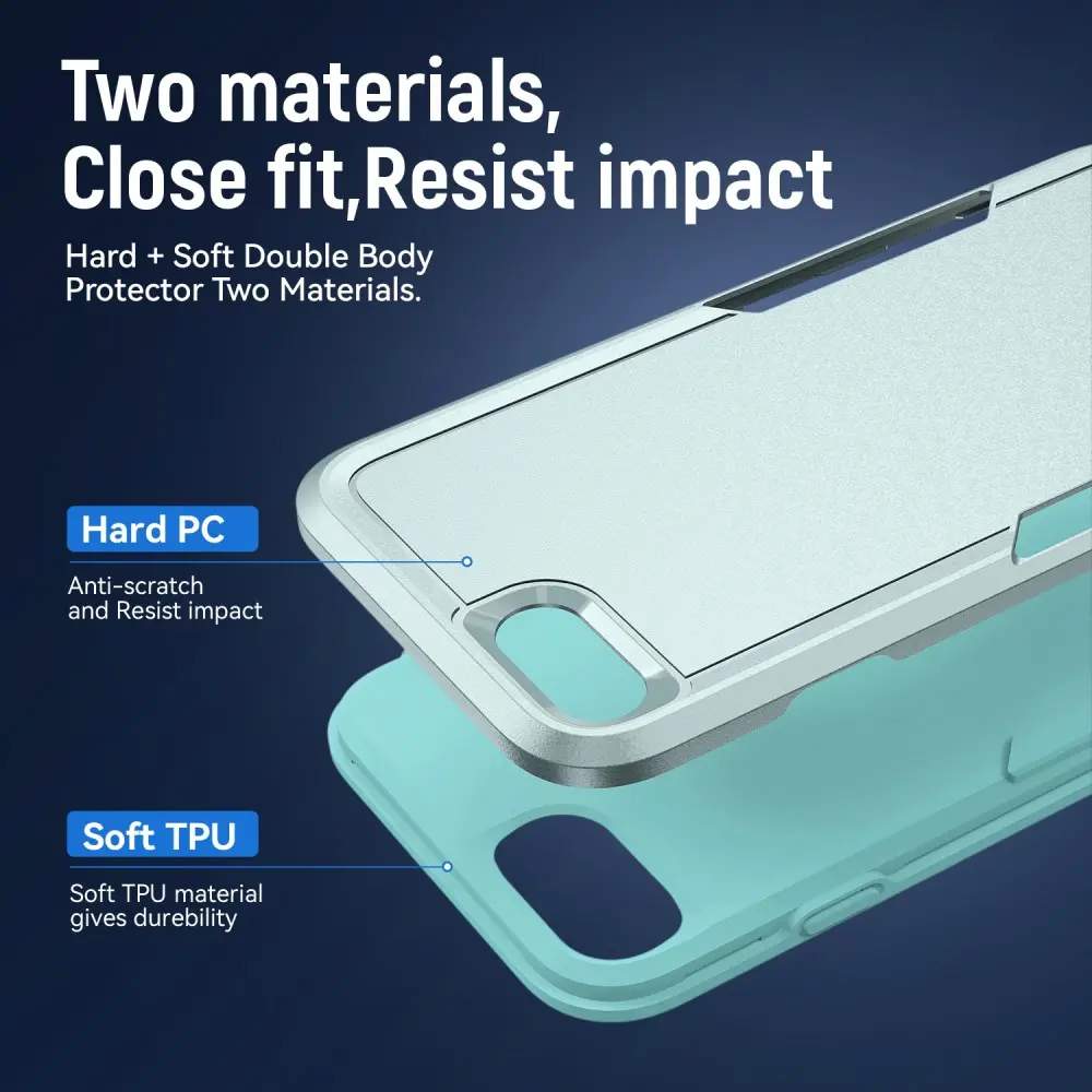Apple iPhone 17e / 16e Hoesje Schokbestendige Hardcase Back Cover Groen afbeelding 4