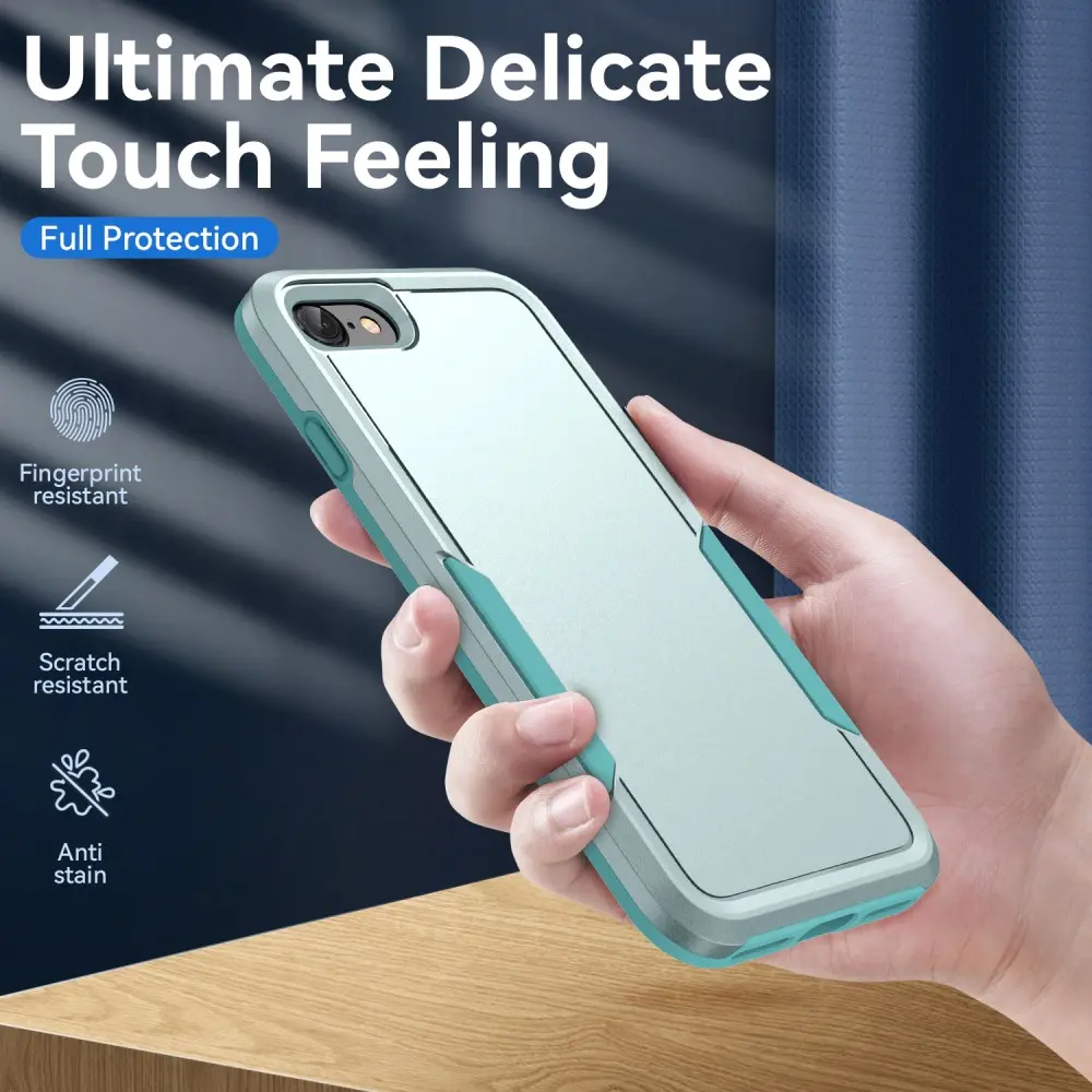 Apple iPhone 17e / 16e Hoesje Schokbestendige Hardcase Back Cover Groen afbeelding 5