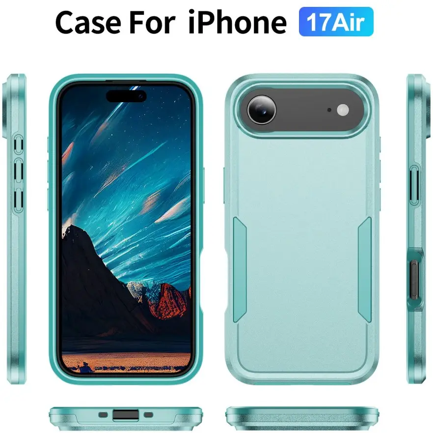 Apple iPhone Air Hoesje Schokbestendige Hardcase Back Cover Groen afbeelding 9