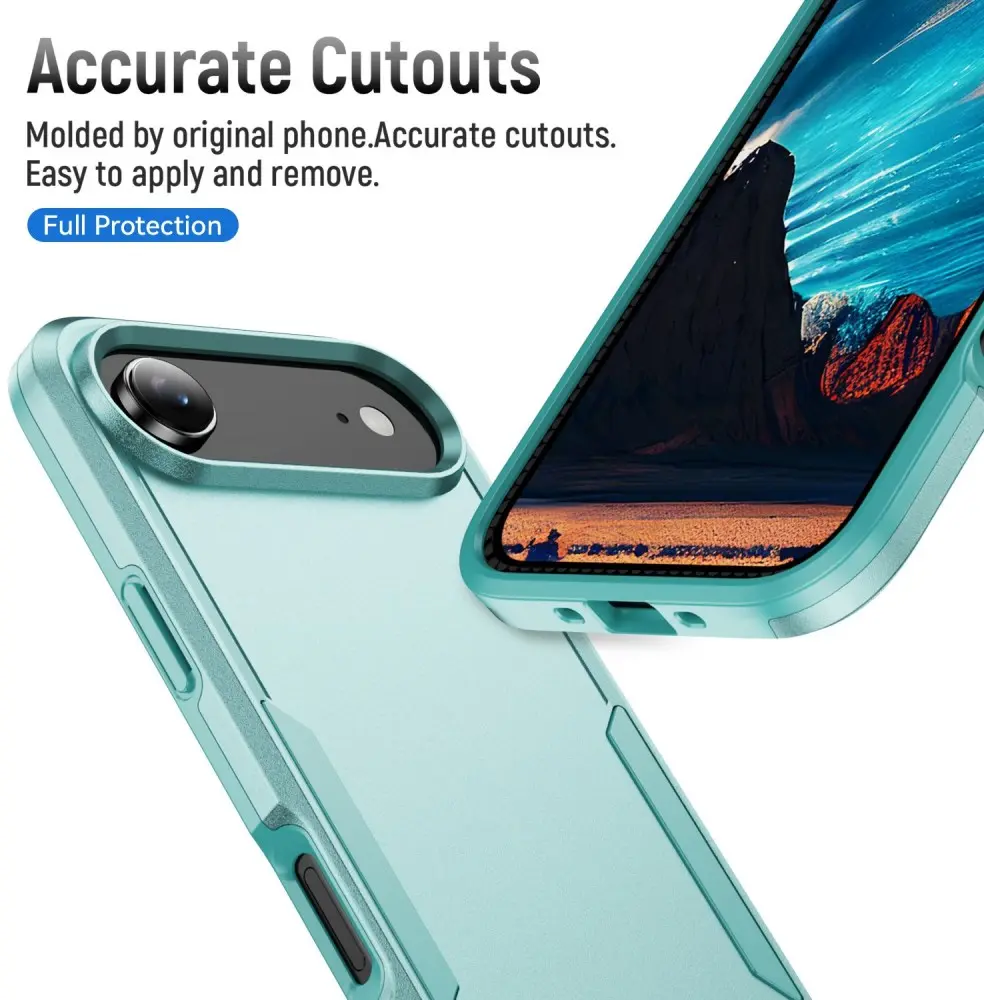 Apple iPhone Air Hoesje Schokbestendige Hardcase Back Cover Groen afbeelding 8