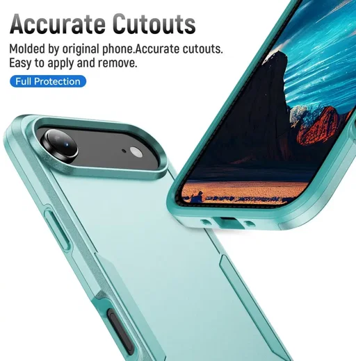 Apple iPhone Air Hoesje Schokbestendige Hardcase Back Cover Groen afbeelding 8