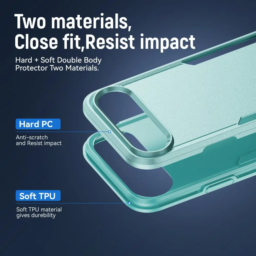 Apple iPhone Air Hoesje Schokbestendige Hardcase Back Cover Groen afbeelding 4
