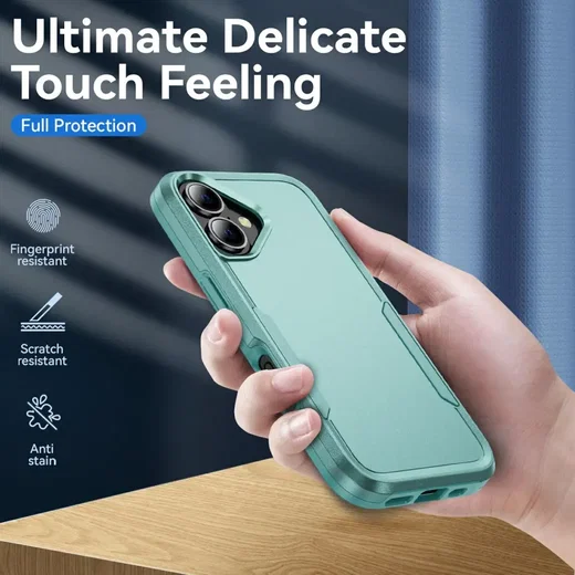 Apple iPhone 17 Hoesje Schokbestendige Hardcase Back Cover Groen afbeelding 5