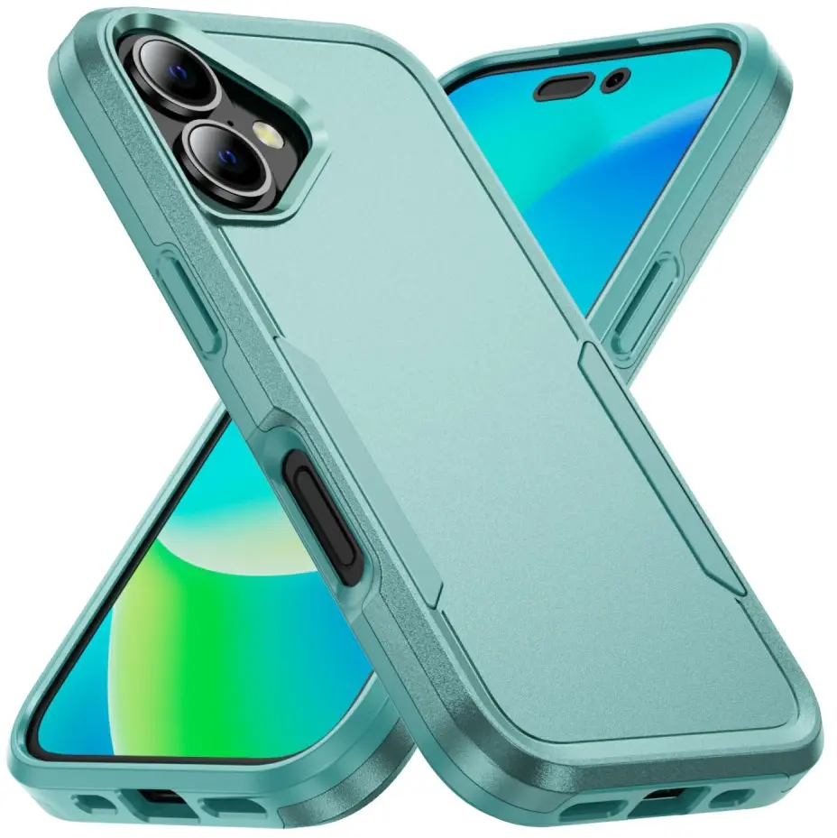Apple iPhone 17 Hoesje Schokbestendige Hardcase Back Cover Groen afbeelding 1
