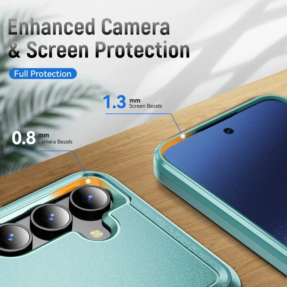 Samsung Galaxy S25 / S24 Hoesje Schokbestendige Hardcase Back Cover Groen afbeelding 7