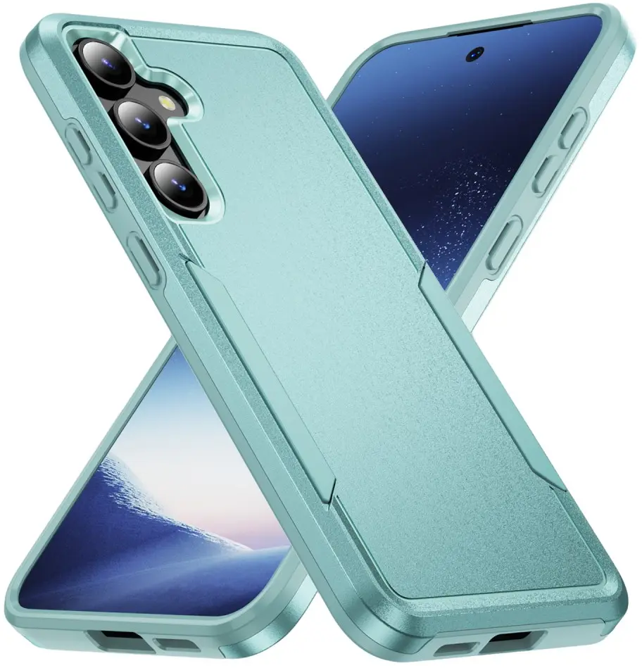 Samsung Galaxy S25 / S24 Hoesje Schokbestendige Hardcase Back Cover Groen afbeelding 1