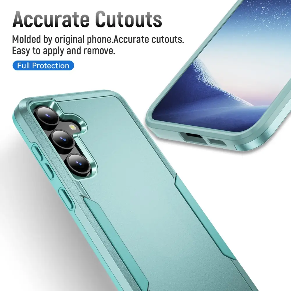 Samsung Galaxy S25 / S24 Hoesje Schokbestendige Hardcase Back Cover Groen afbeelding 8