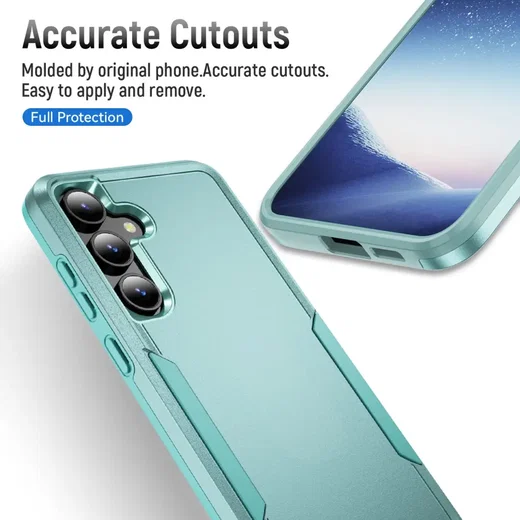 Samsung Galaxy S25 / S24 Hoesje Schokbestendige Hardcase Back Cover Groen afbeelding 8