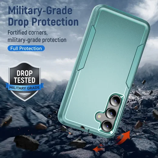 Samsung S25 Plus / S24 Plus Hoesje Schokbestendige Hardcase Back Cover Groen afbeelding 2