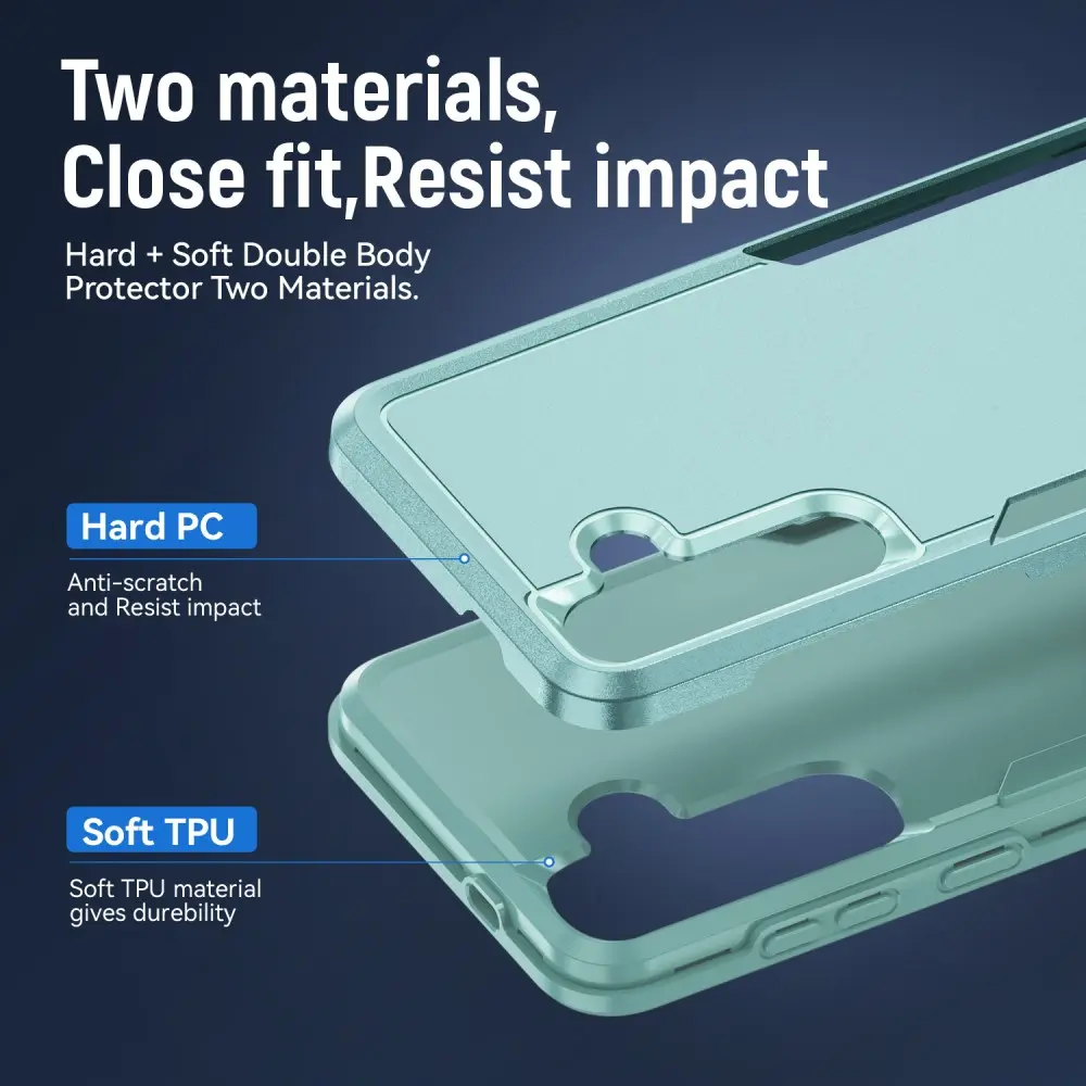 Samsung S25 Plus / S24 Plus Hoesje Schokbestendige Hardcase Back Cover Groen afbeelding 4