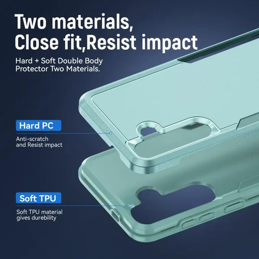 Samsung S25 Plus / S24 Plus Hoesje Schokbestendige Hardcase Back Cover Groen afbeelding 4