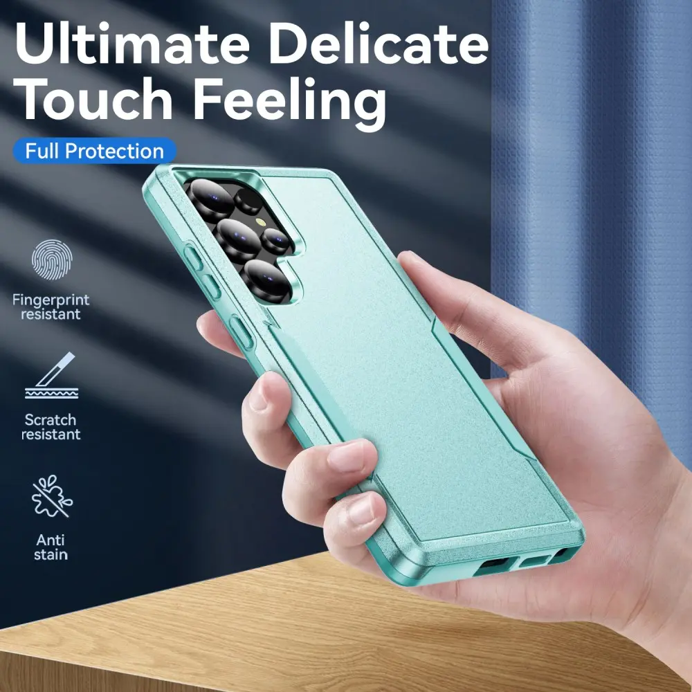 Samsung Galaxy S25 Ultra Hoesje Schokbestendige Hardcase Back Cover Groen afbeelding 5
