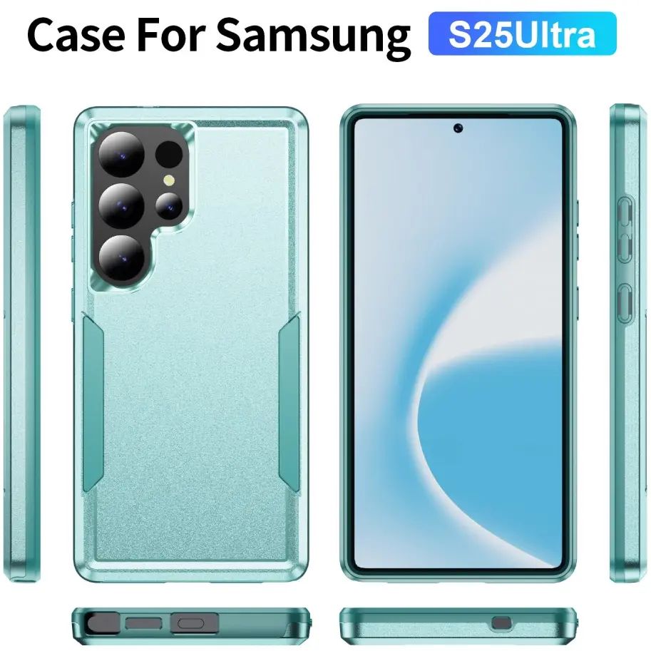 Samsung Galaxy S25 Ultra Hoesje Schokbestendige Hardcase Back Cover Groen afbeelding 9