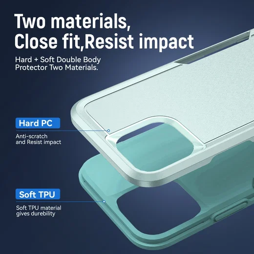 Apple iPhone 14 Hoesje Schokbestendige Hardcase Back Cover Groen afbeelding 4