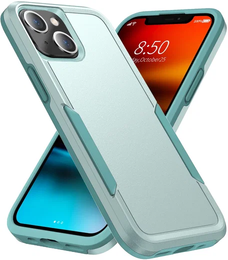 Apple iPhone 14 Hoesje Schokbestendige Hardcase Back Cover Groen afbeelding 1