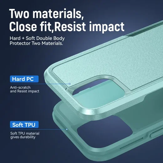 Apple iPhone 15 Hoesje Schokbestendige Hardcase Back Cover Groen afbeelding 5