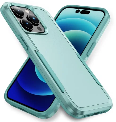 Apple iPhone 15 Pro Hoesje Schokbestendige Hardcase Back Cover Groen afbeelding 1
