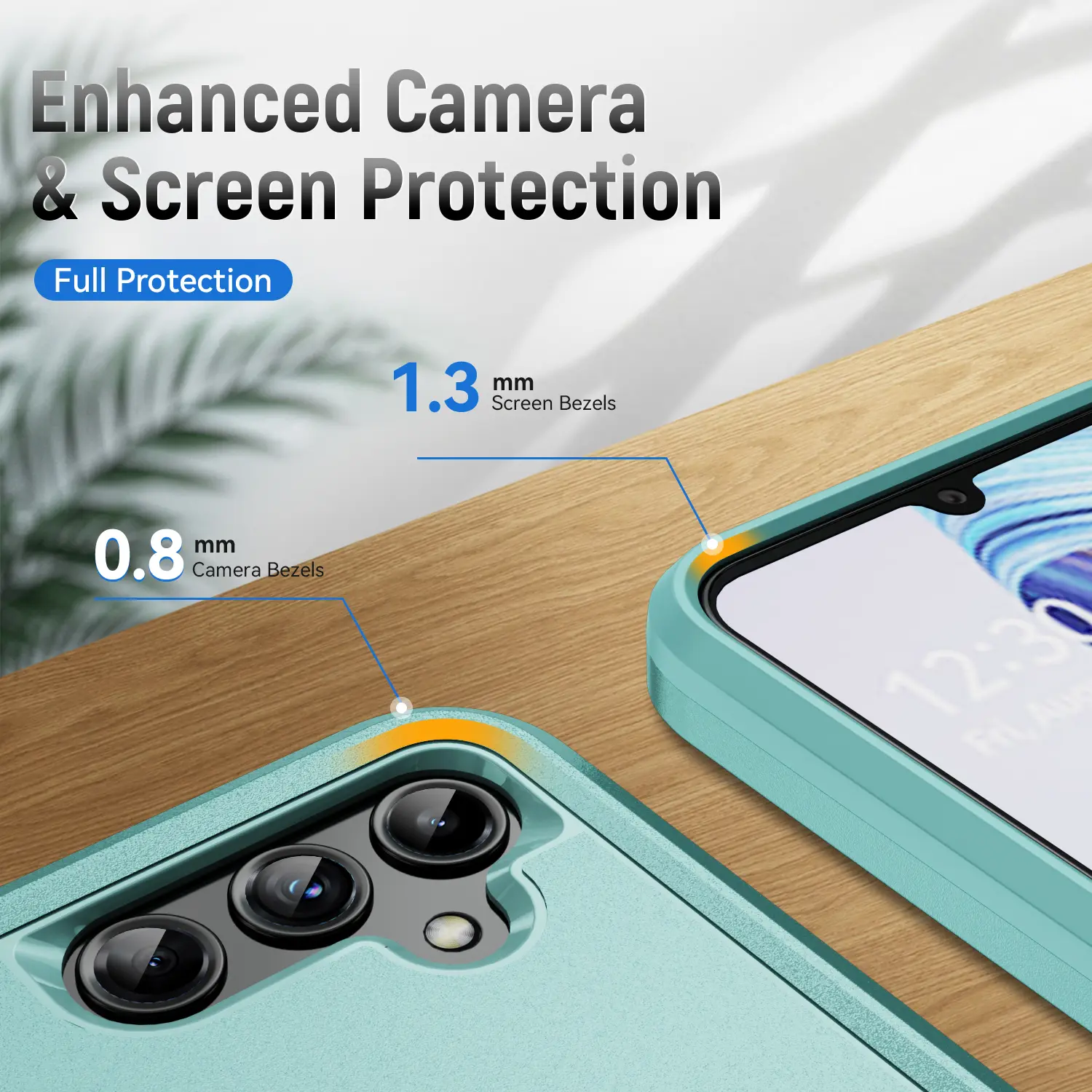 Samsung Galaxy A14 Hoesje Schokbestendige Hardcase Back Cover Groen afbeelding 5