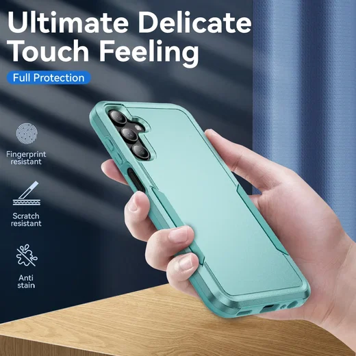 Samsung Galaxy A15 Hoesje Schokbestendige Hardcase Back Cover Groen afbeelding 5