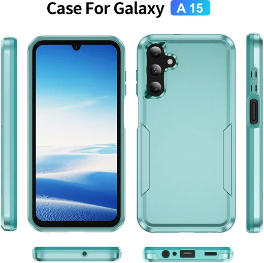 Samsung Galaxy A15 Hoesje Schokbestendige Hardcase Back Cover Groen afbeelding 8