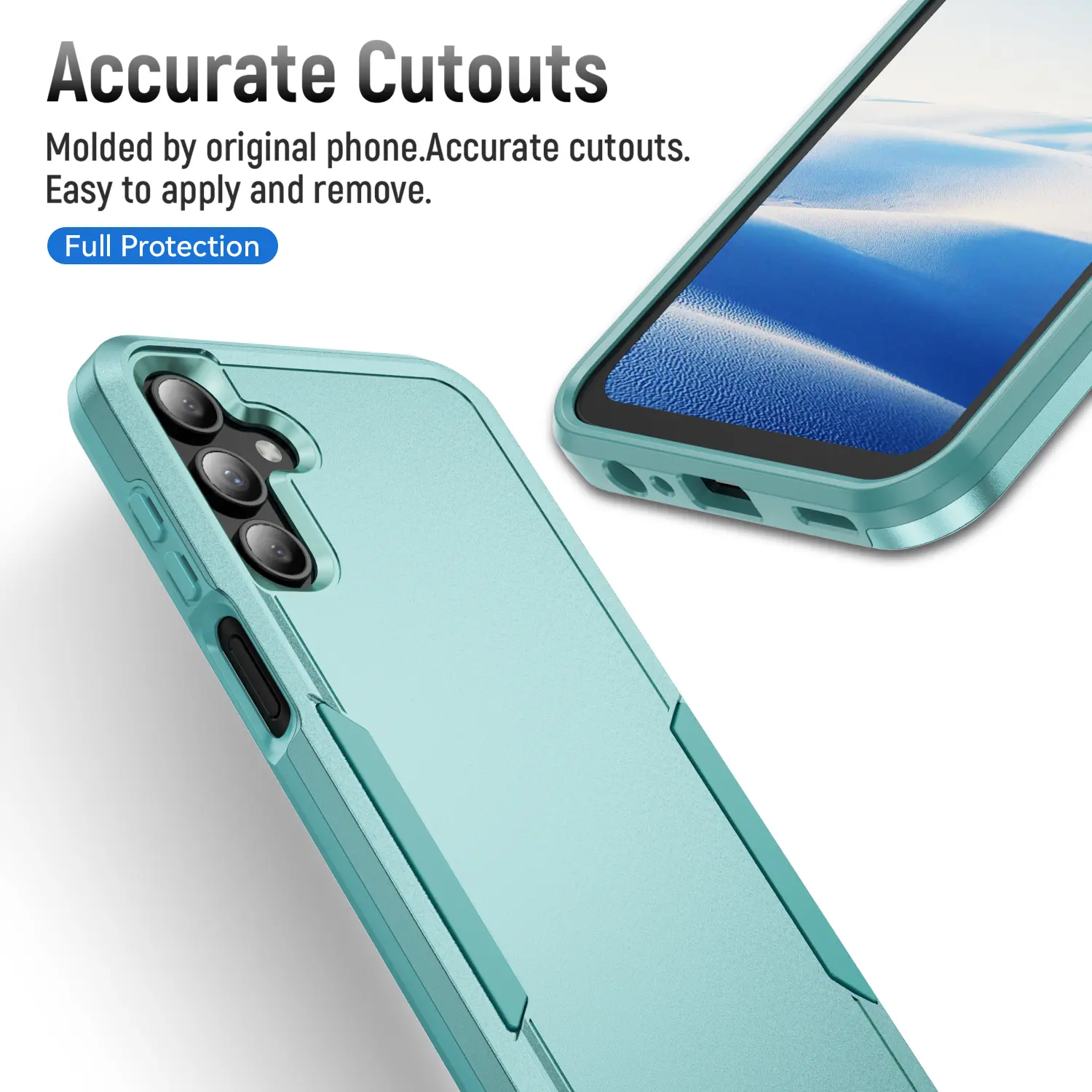 Samsung Galaxy A15 Hoesje Schokbestendige Hardcase Back Cover Groen afbeelding 7