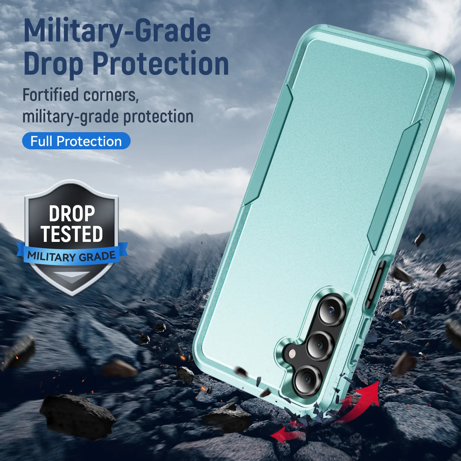 Samsung Galaxy A16 Hoesje Schokbestendige Hardcase Back Cover Groen afbeelding 2