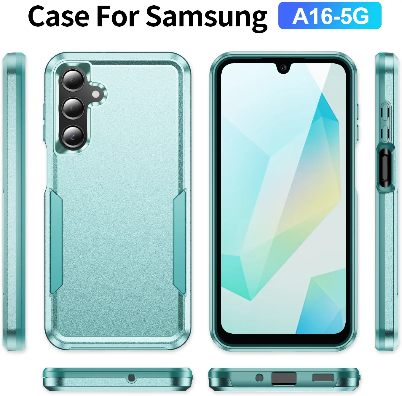 Samsung Galaxy A16 Hoesje Schokbestendige Hardcase Back Cover Groen afbeelding 8